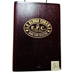 La Gloria Trunk Show Collection de E.P.C Empty Wooden Maduro Cigar Box Dominican